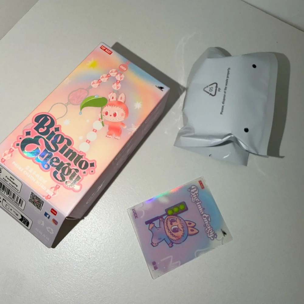 POP MART X The Monsters Big Into Energy Labubu Phone Charm - Luck - Picture 5 of 6